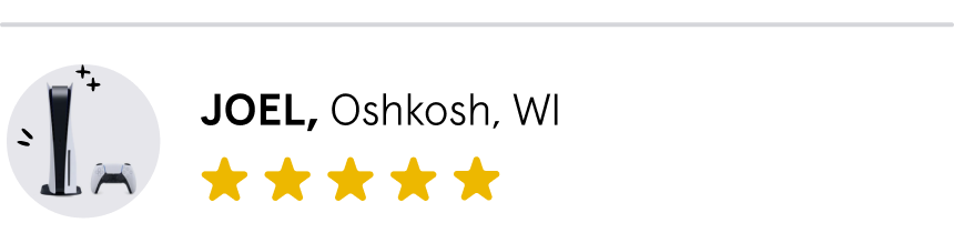 Joel, Oshkosh, Wisconsin, 5 stars