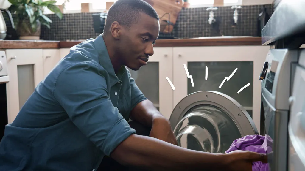 Man looking at appliance considering renters insurance coverage