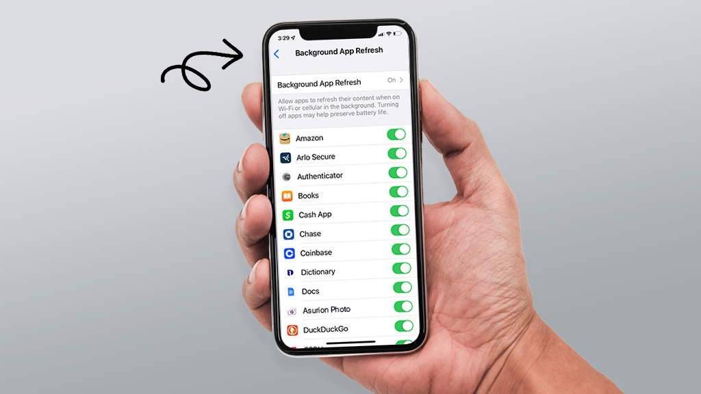 How to turn off Background App Refresh iPhone Android