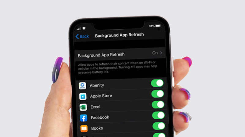 How to turn off Background App Refresh iPhone Android