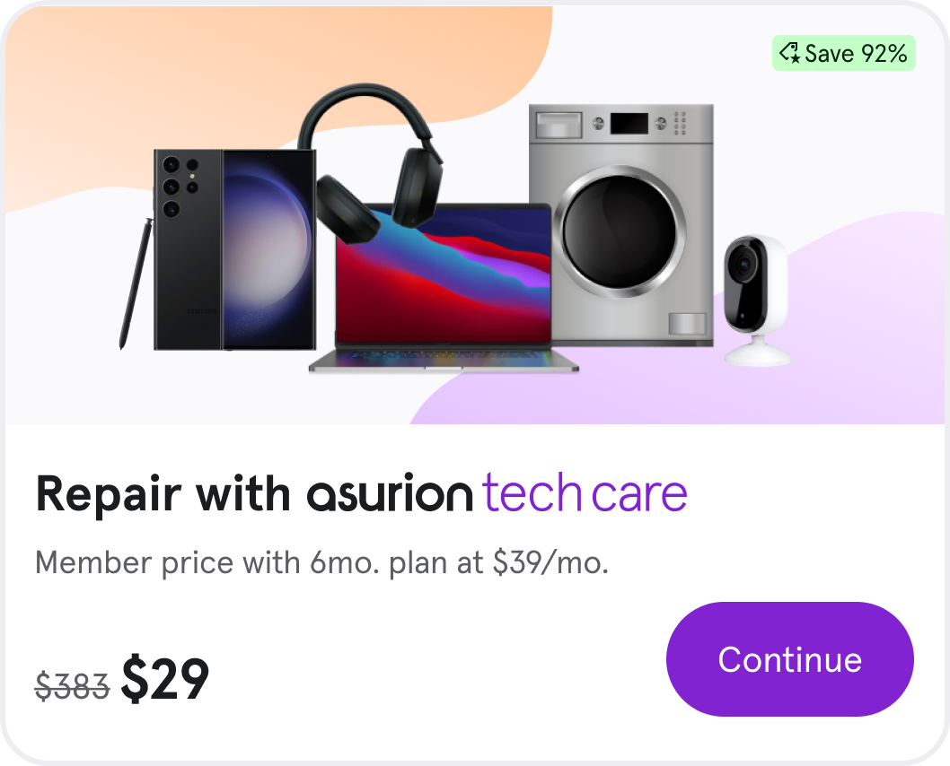 Repair with asurion