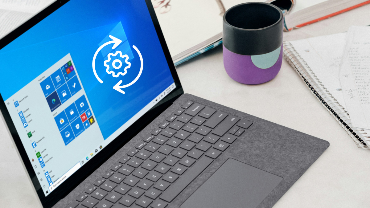 Laptop screen showing default browser - Windows 11