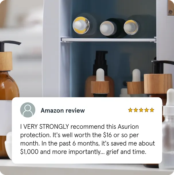 Amazon review with 5 star rating