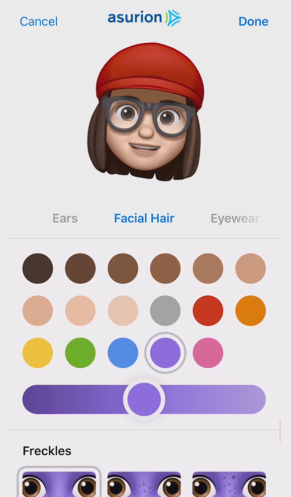 Customize your Memoji in iOS 12