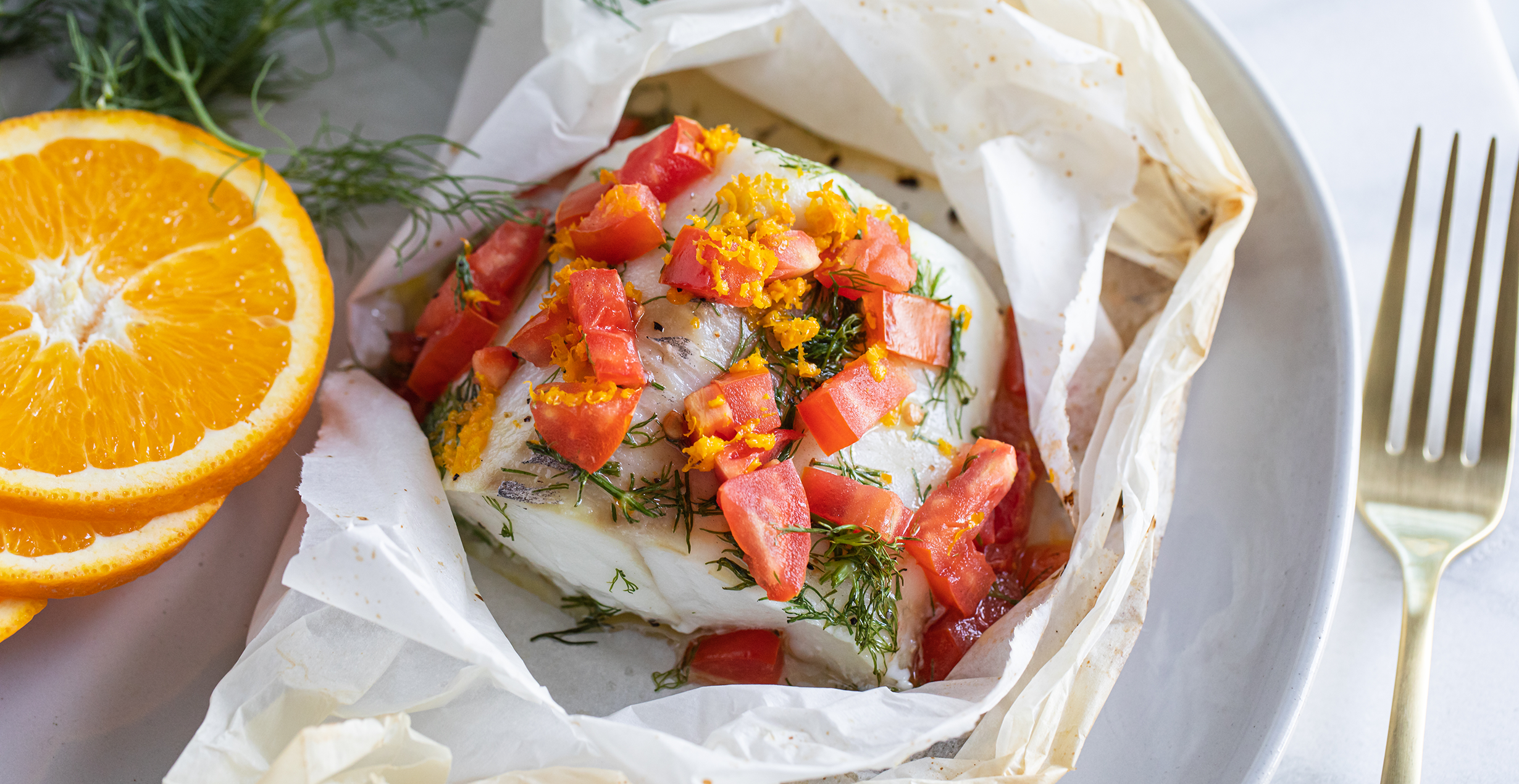 Cod en Papillote with Tomatoes & Dill Recipe Town & Country Markets