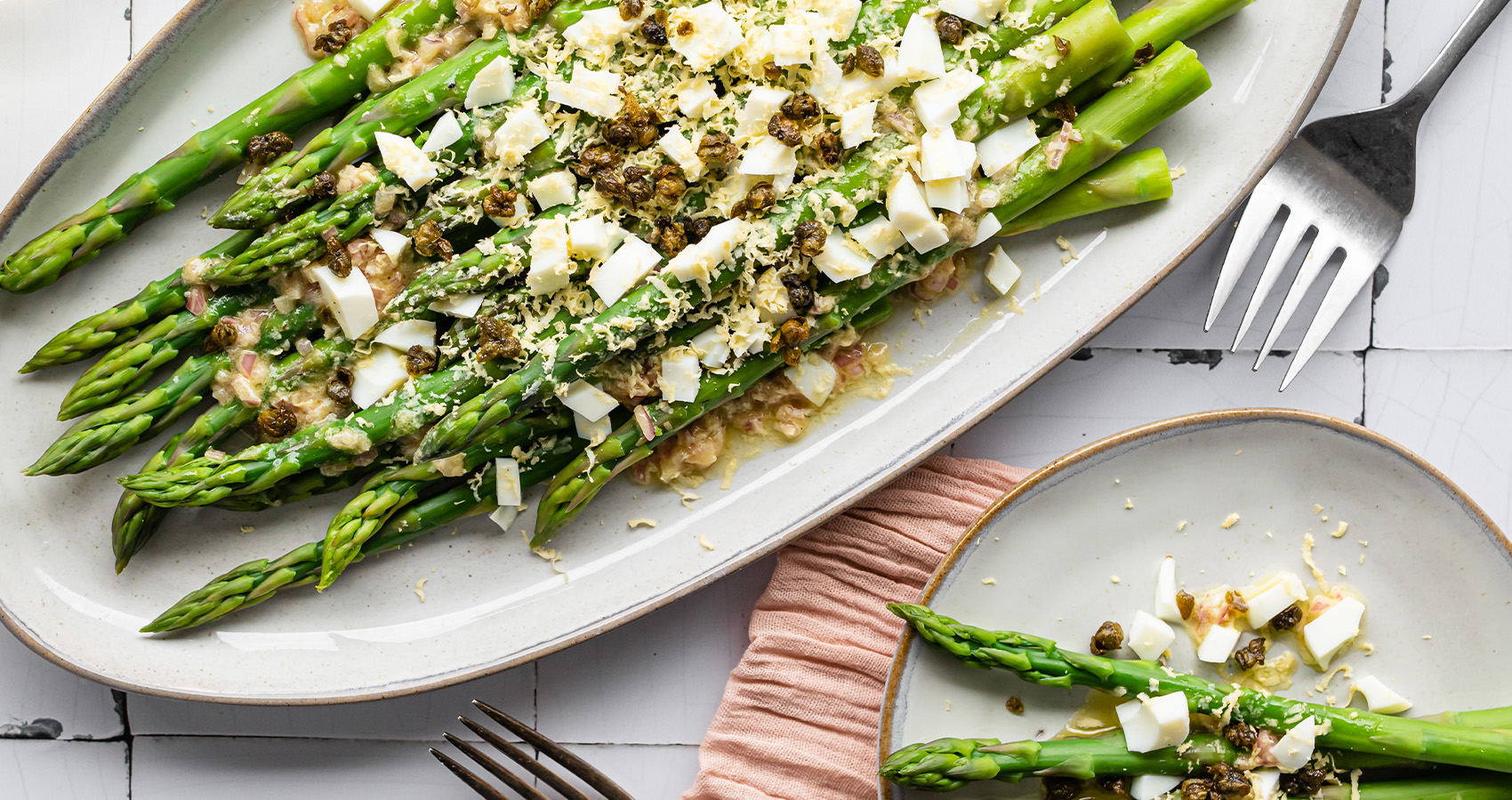 Asparagus Mimosa with Fried Capers