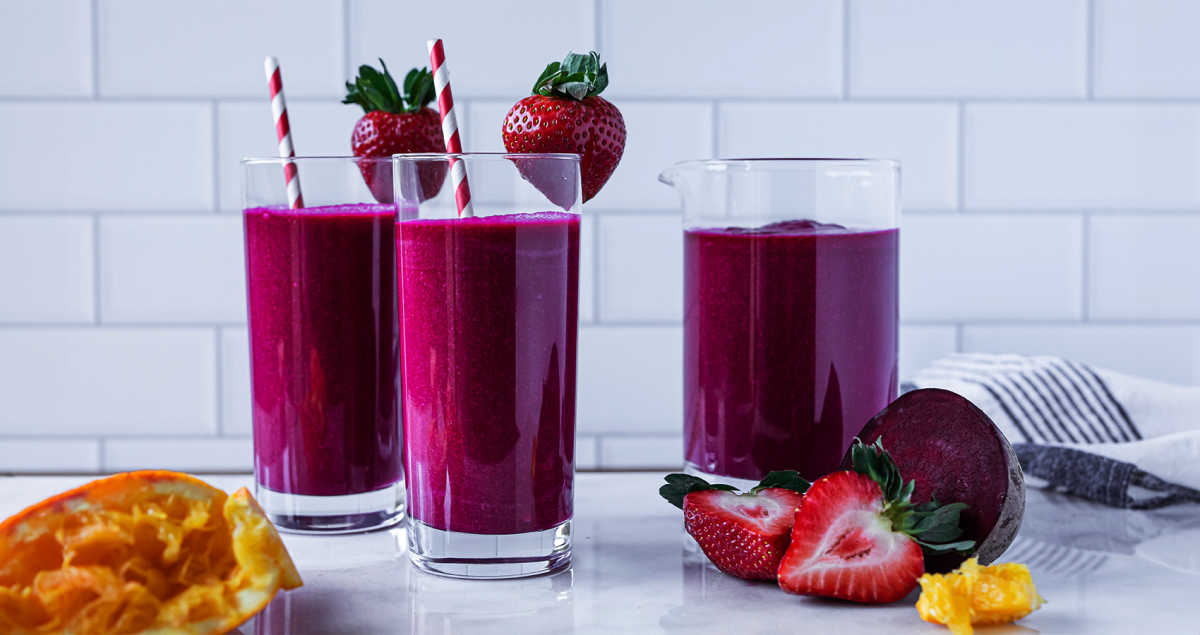 Beet and Berry Smoothies