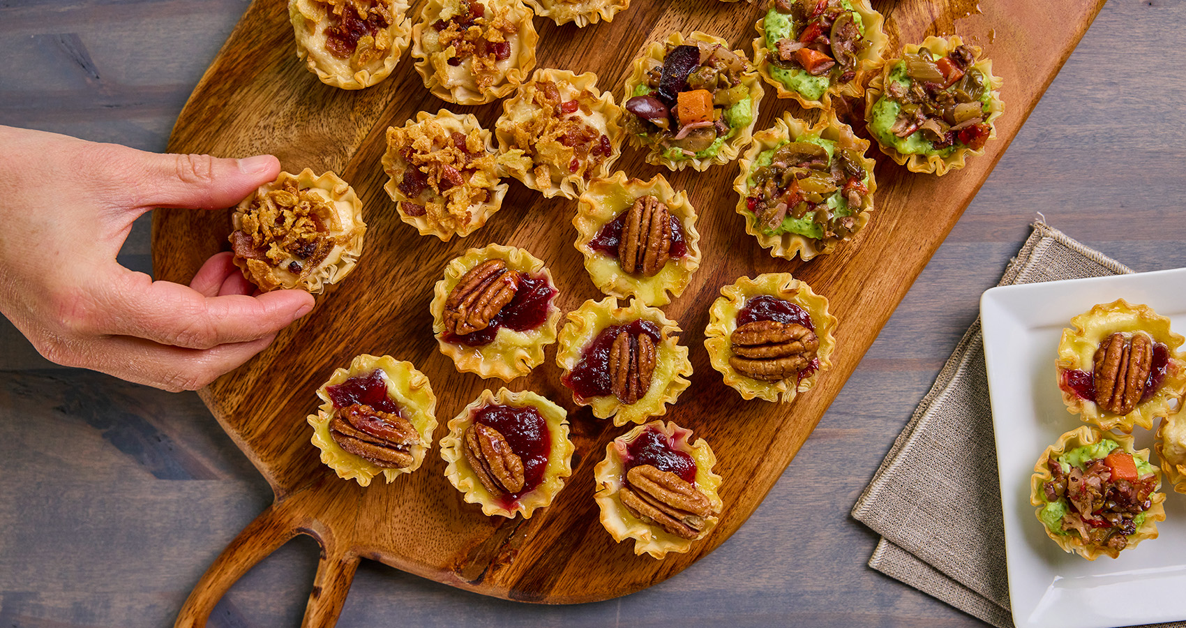 Tartlets 3 ways 