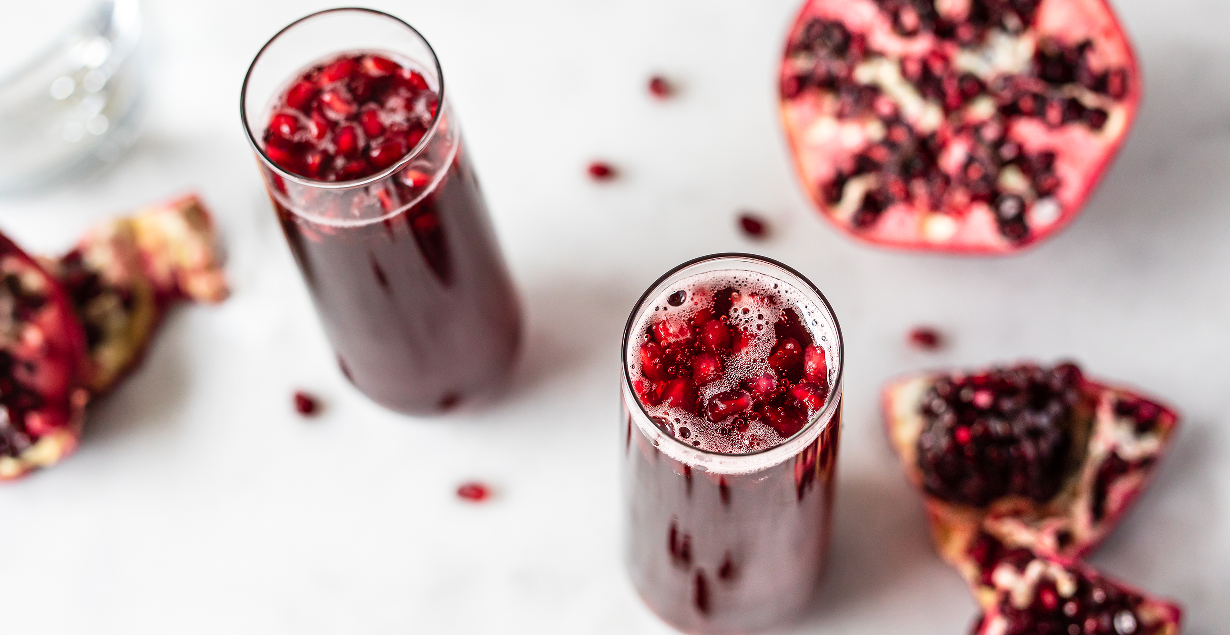 Pomegranate Sparkler Mocktail