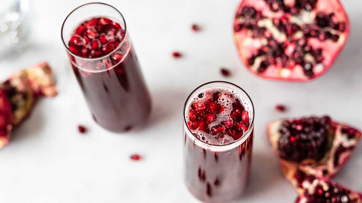 Pomegranate Sparkler Mocktail