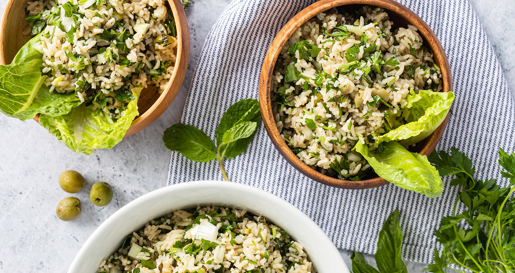 Seven Herb Green Rice Salad