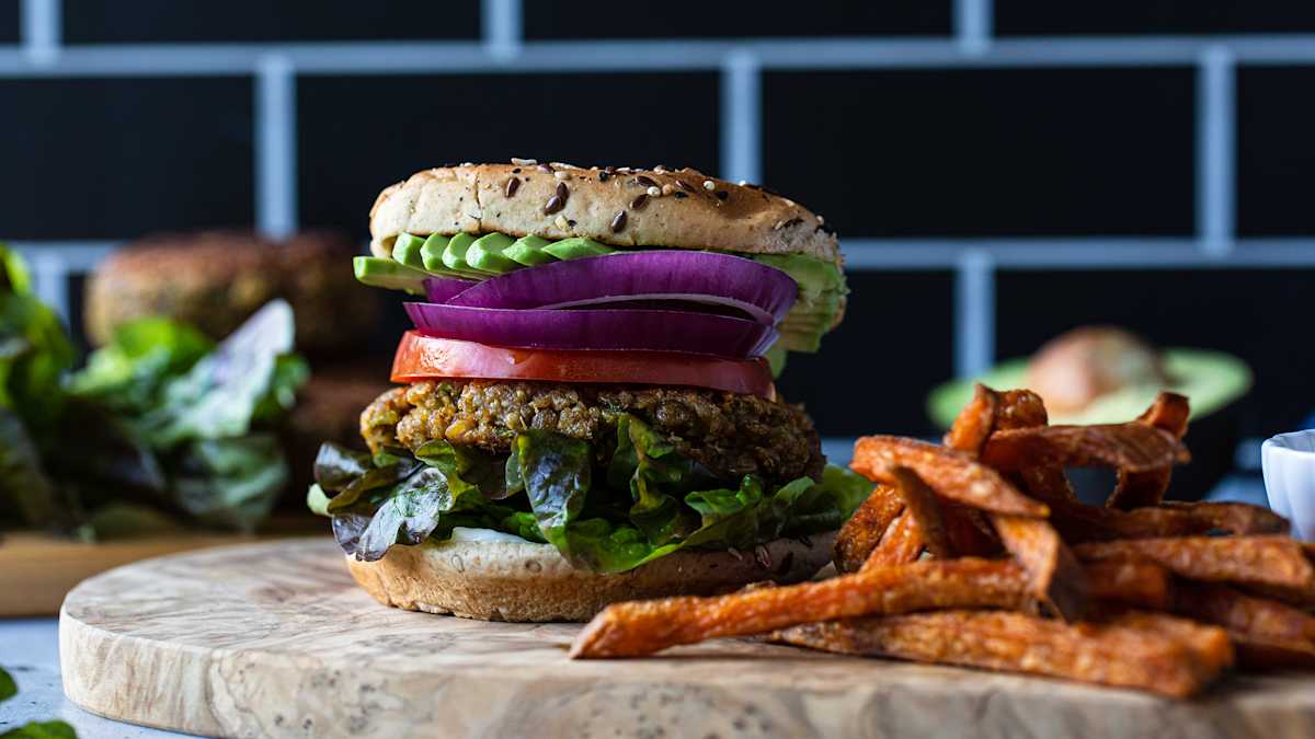 Lentil Quinoa Burgers Photo