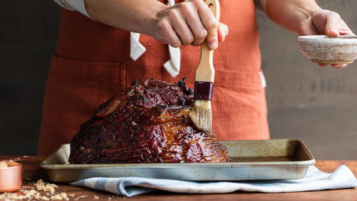 Bourbon Glazed Ham