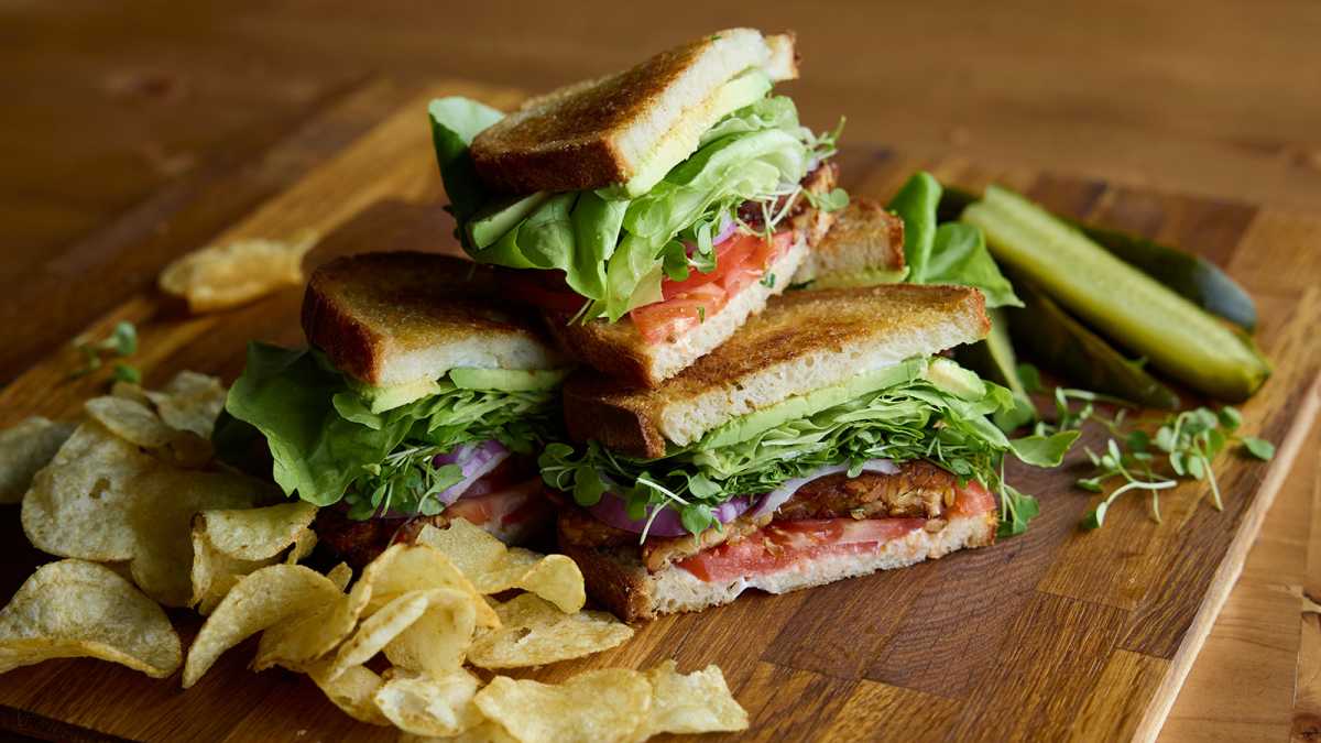Tempeh Club Sandwich