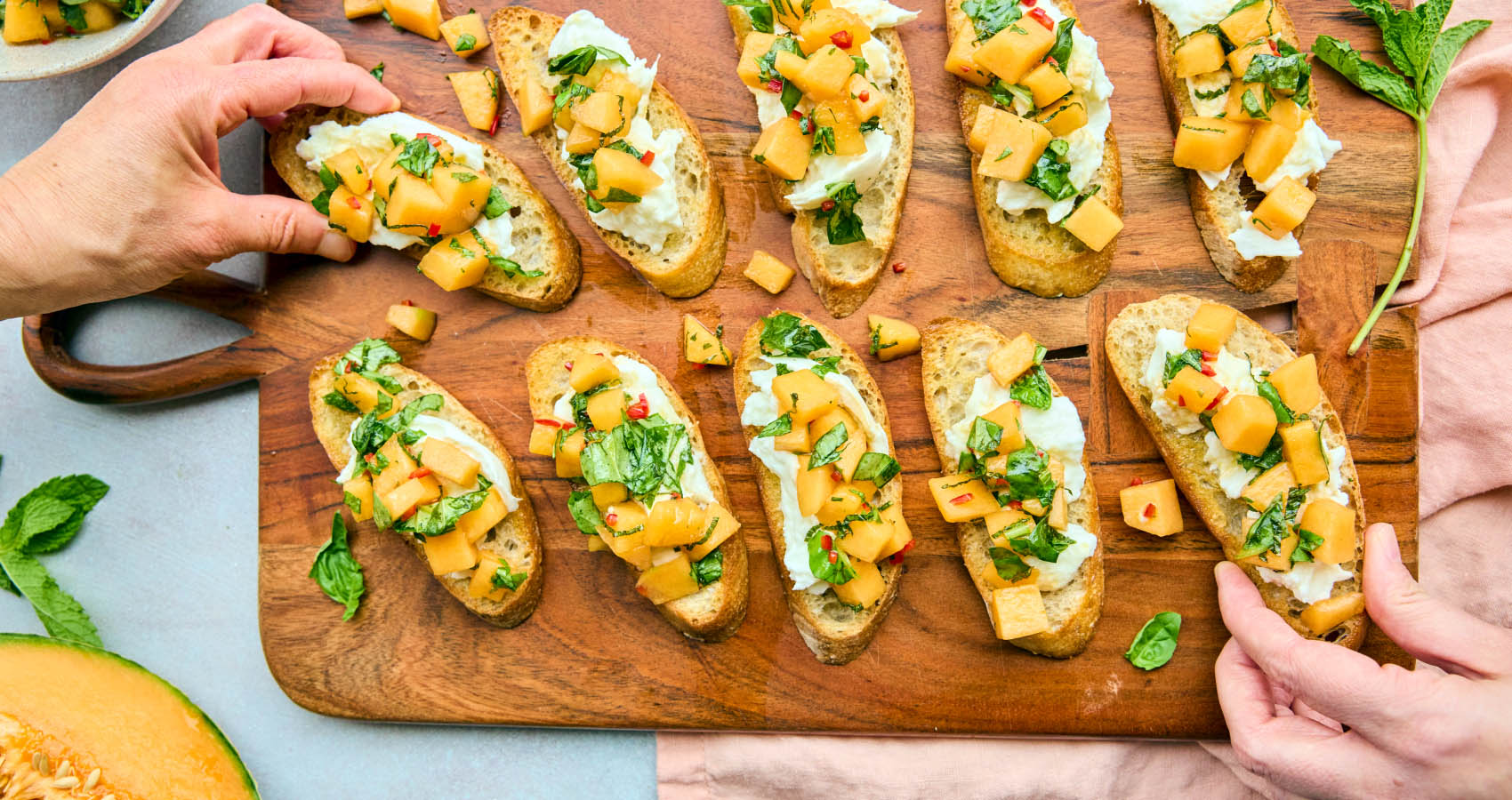 Melon Bruschetta