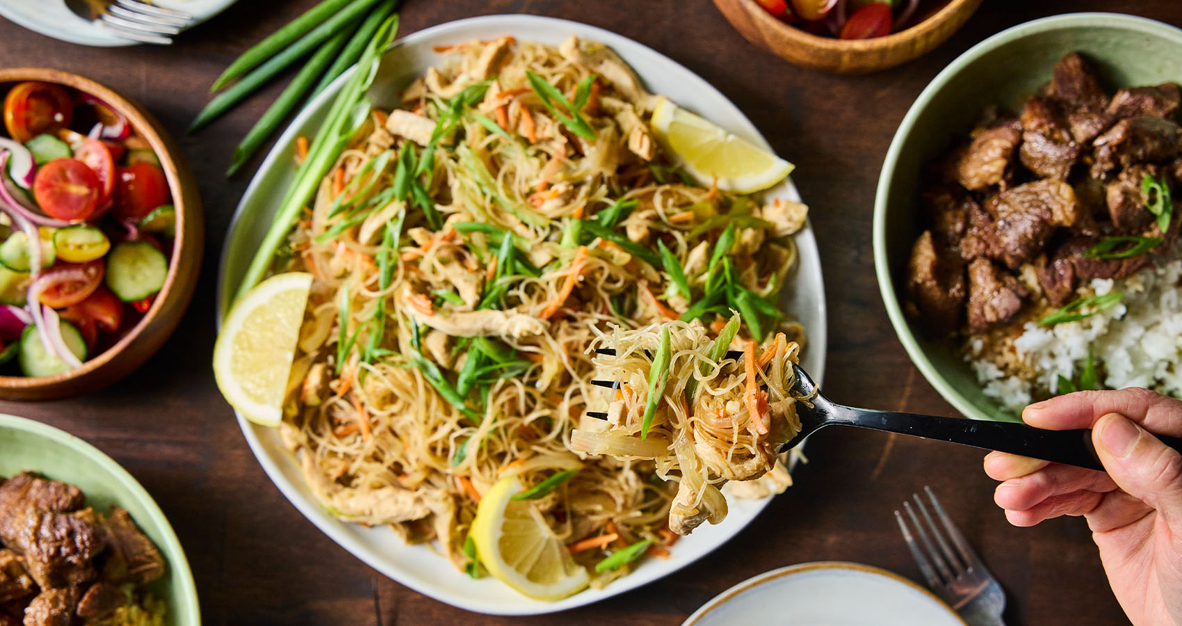 Pancit (Filipino Rice Noodles)