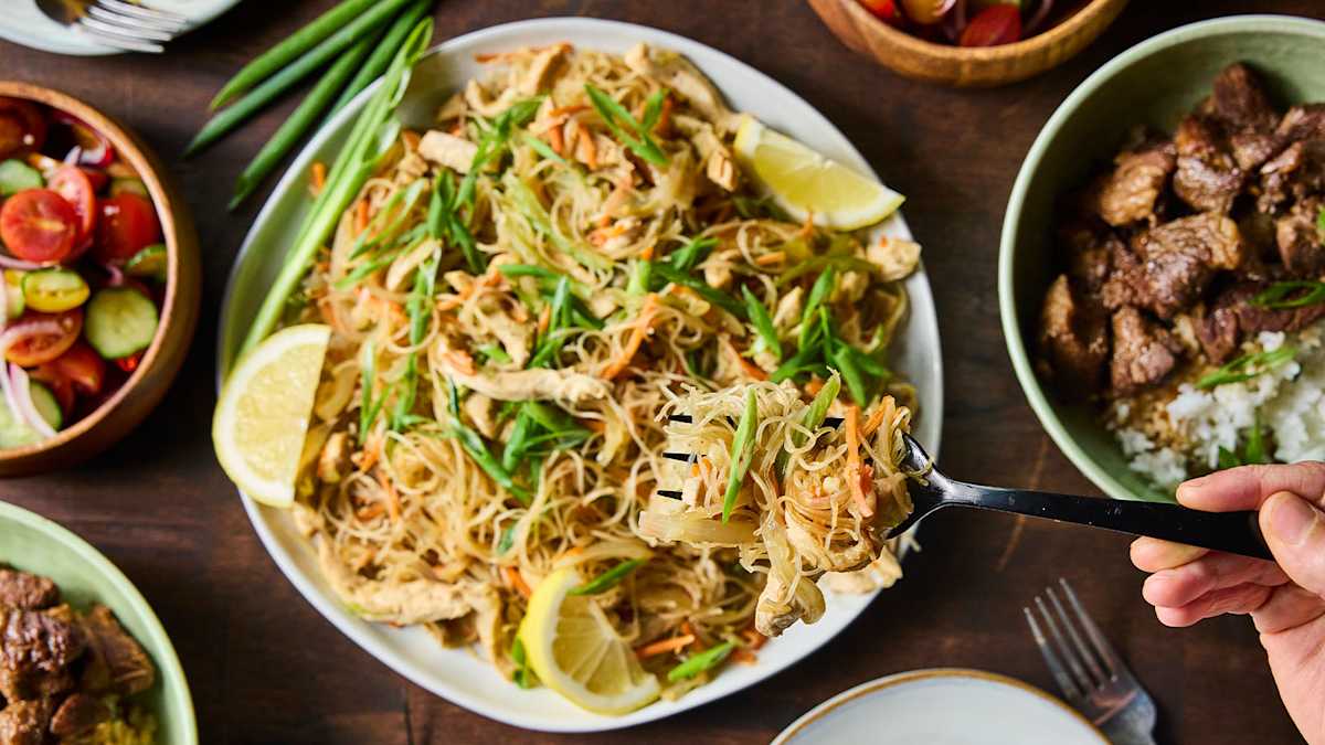 Pancit (Filipino Rice Noodles) Photo
