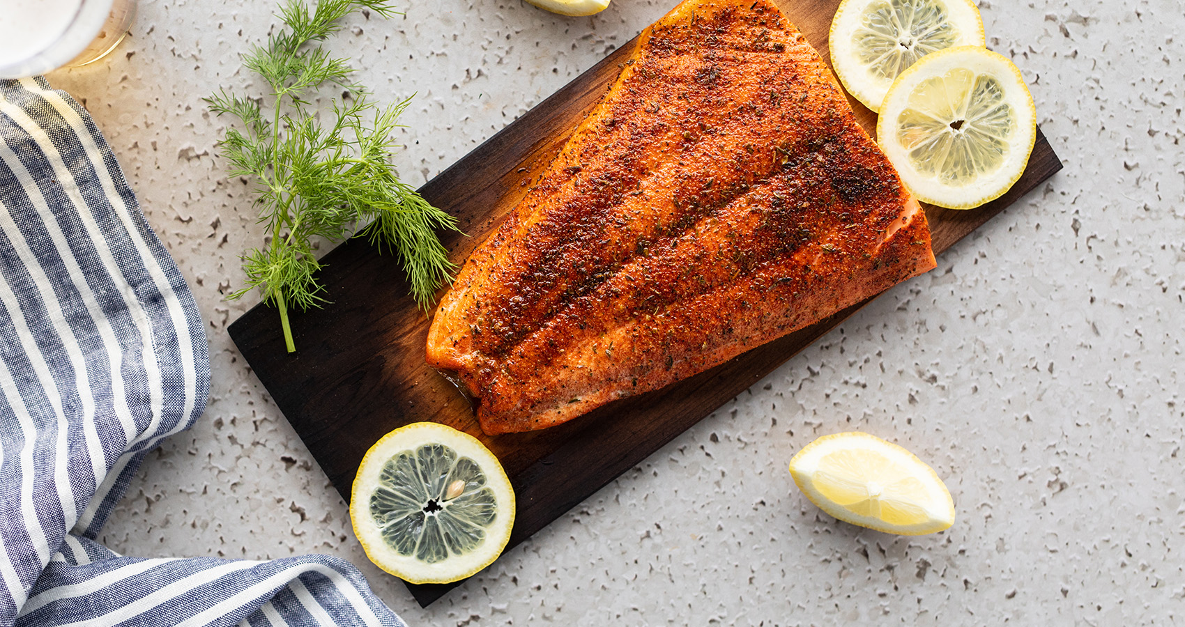 Plank Grilled Salmon