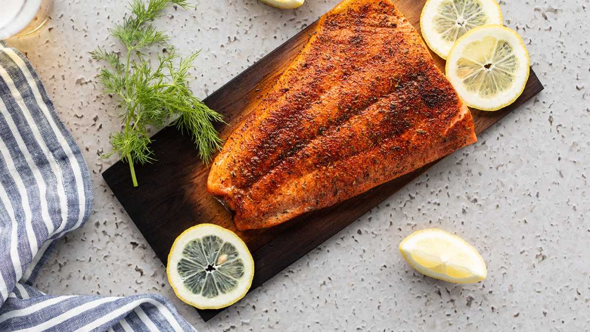 Plank Grilled Salmon