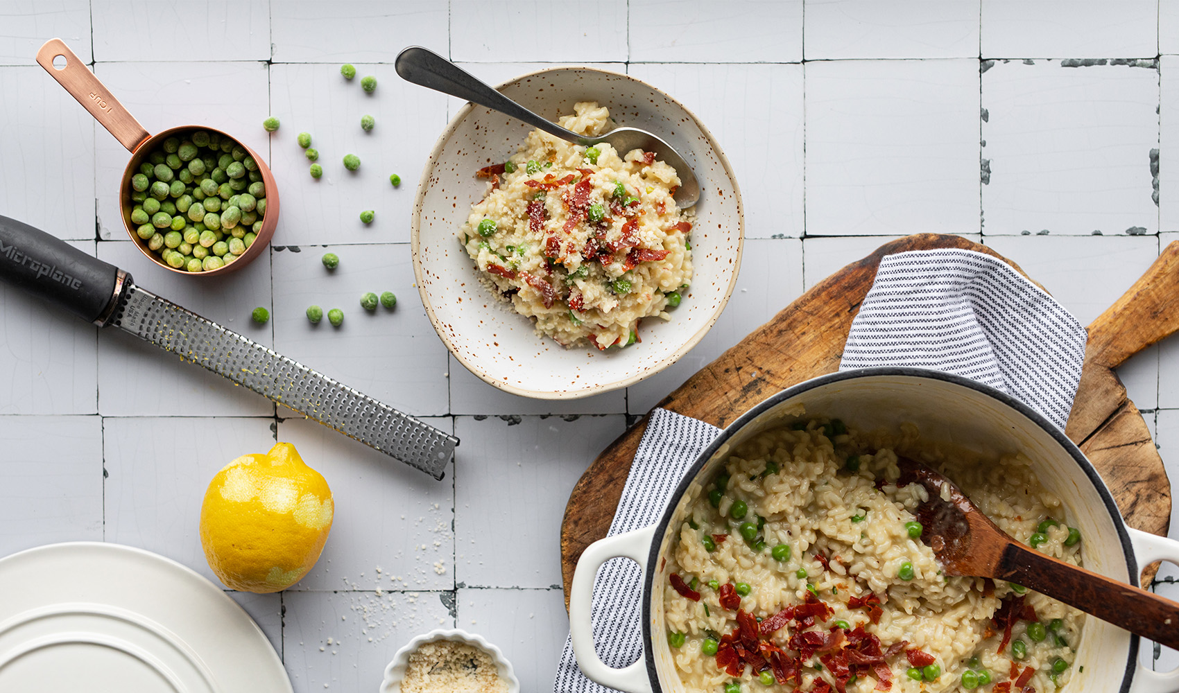 Prosciutto Risotto with Onions & Peas Recipe Town & Country Markets Town & Country Markets