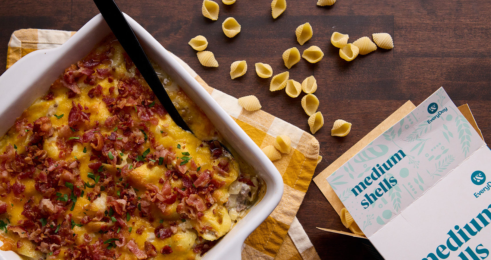 T&C EveryDay Bacon Blue Cheeseburger Casserole