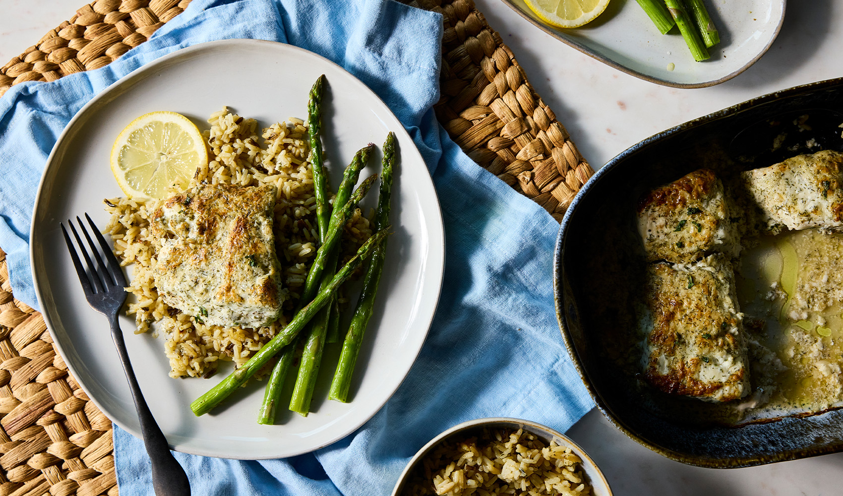Halibut with Dill Sauce