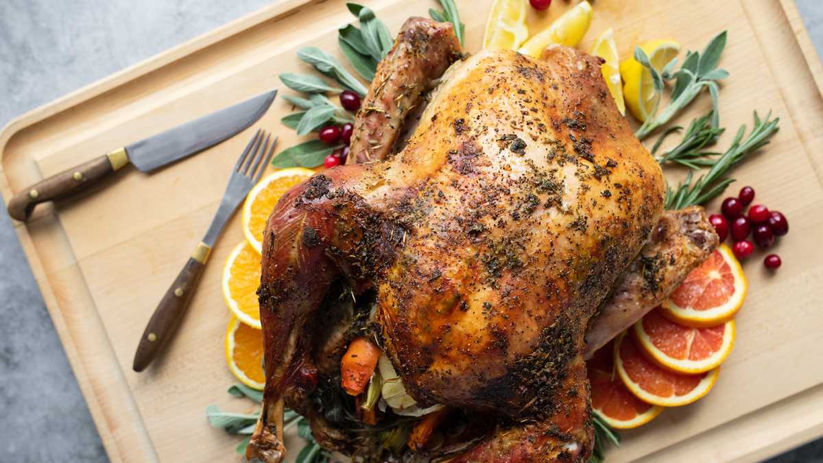 Turkey with Citrus Herb Butter