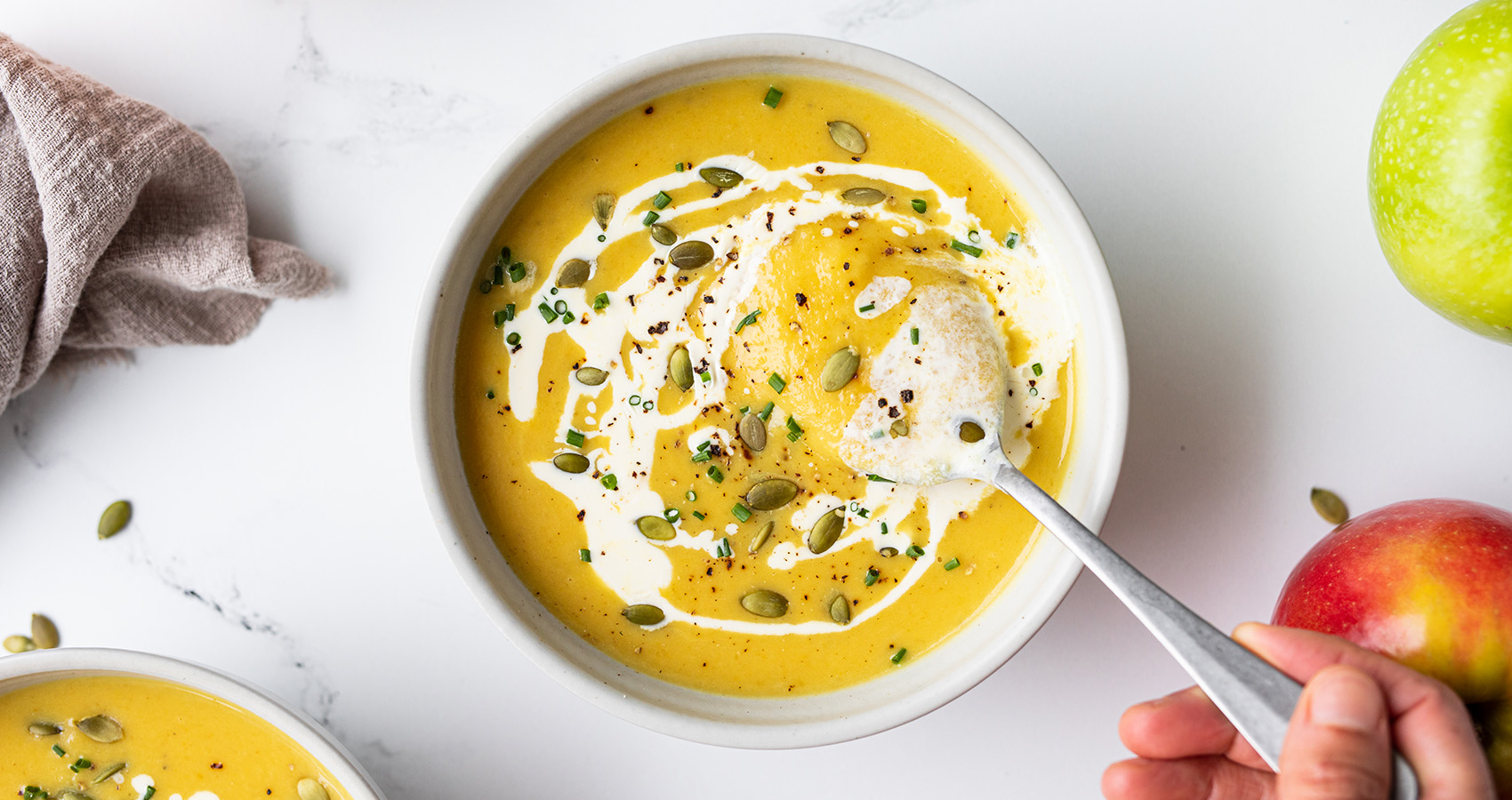 Curried Pumpkin Apple Soup