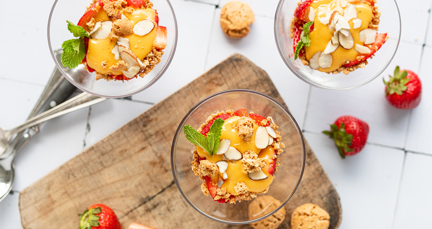 Zabaglione with Strawberries