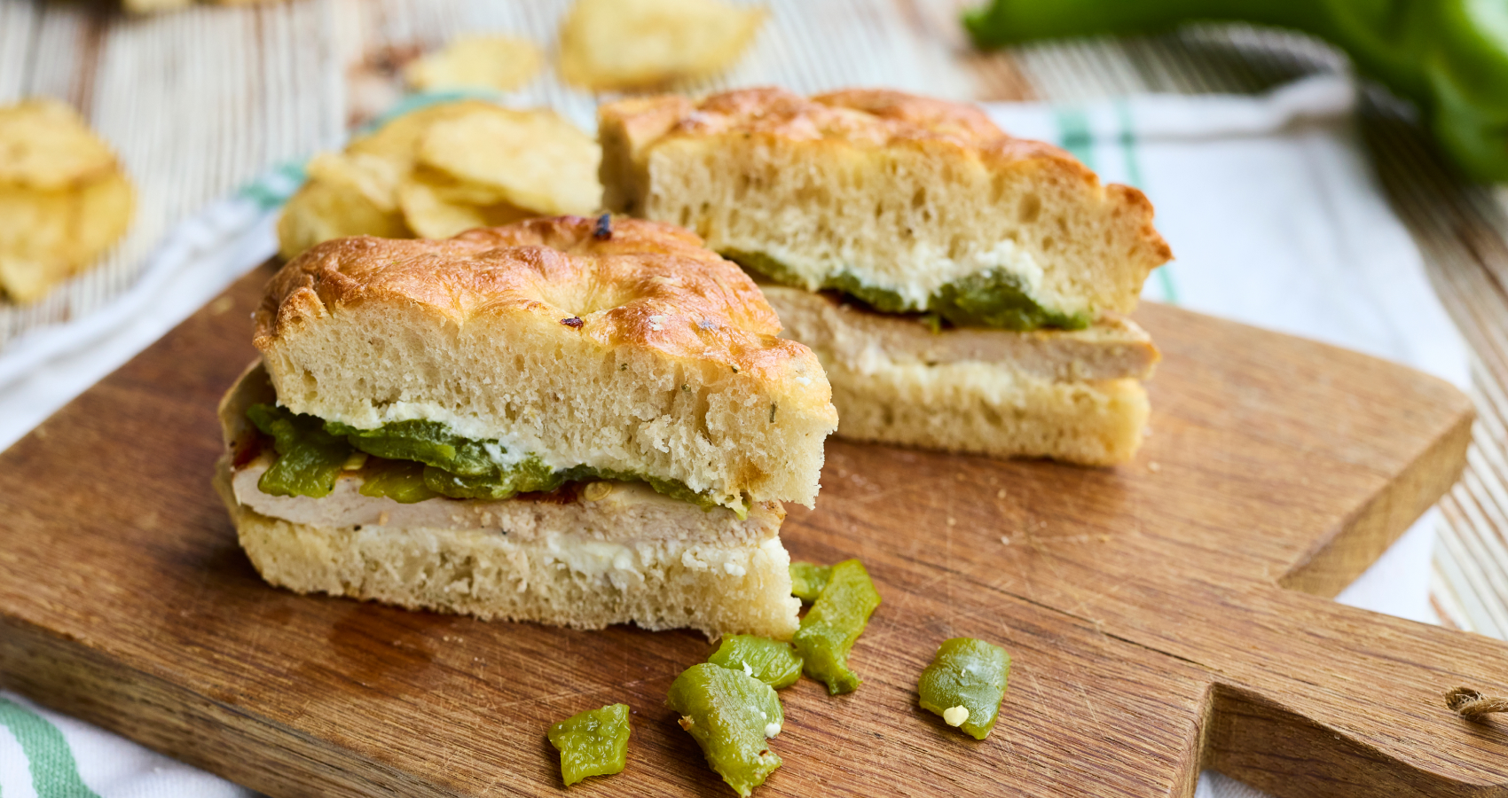 Grilled Green Chile Chicken Sandwiches