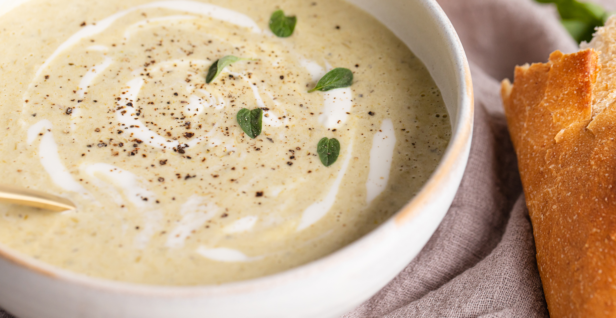 Roasted Asparagus and Artichoke Soup