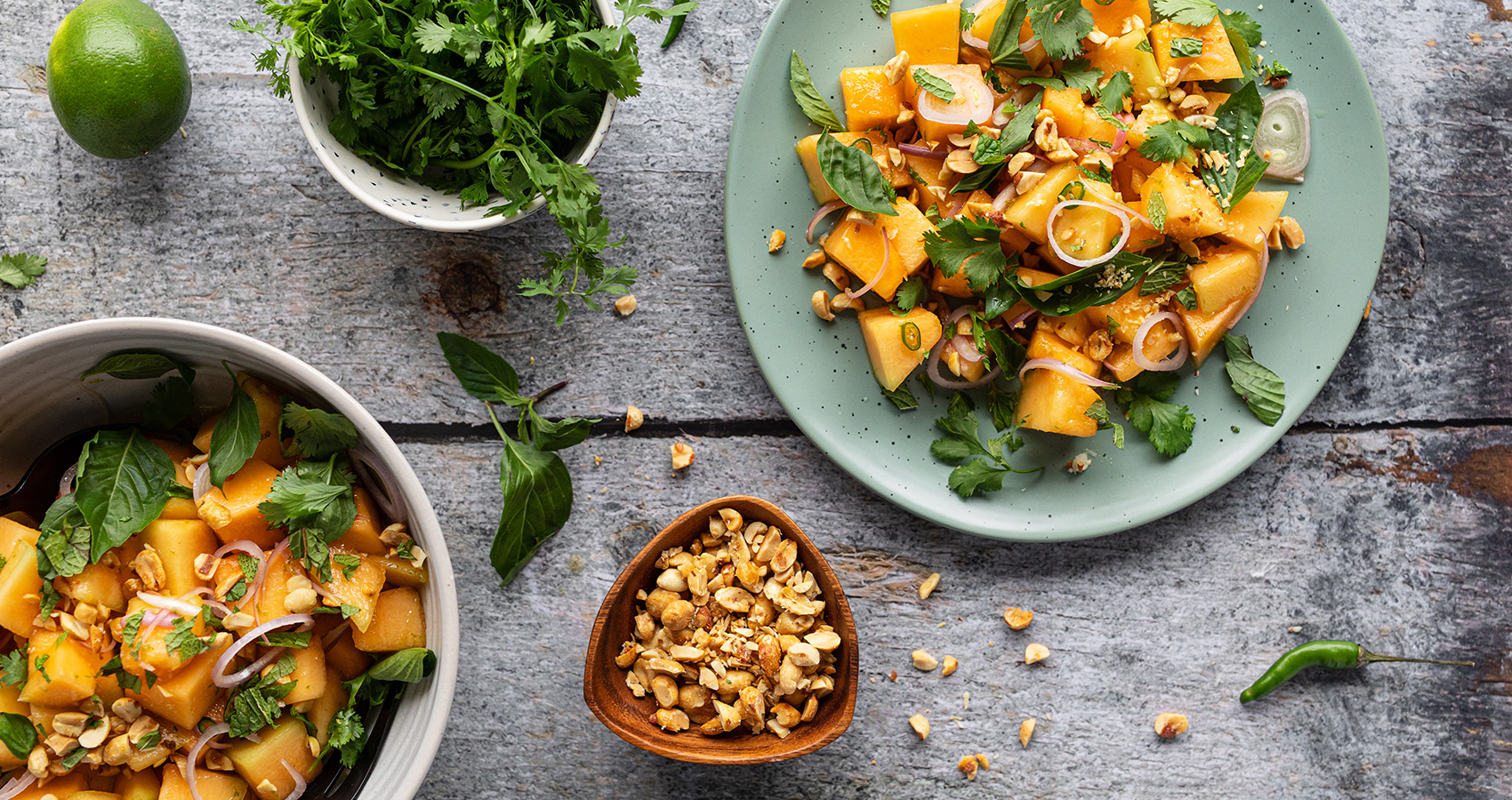 Image of Melons and Thai basil