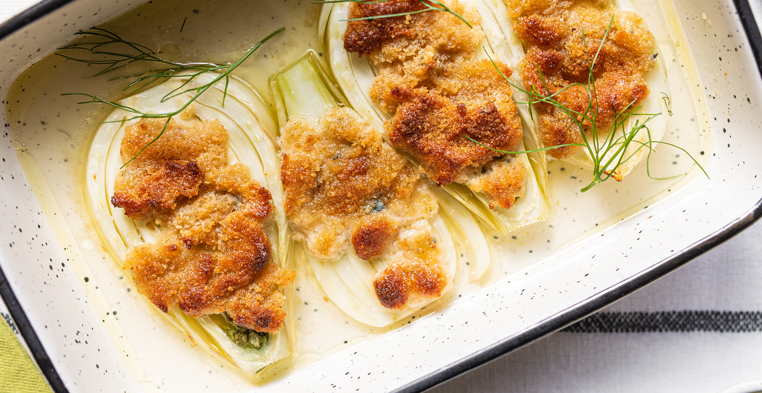 Baked Fennel with Cambozola Cheese