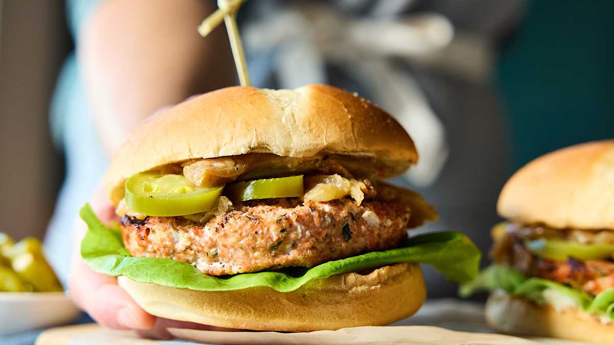Seattle Salmon Burger Photo