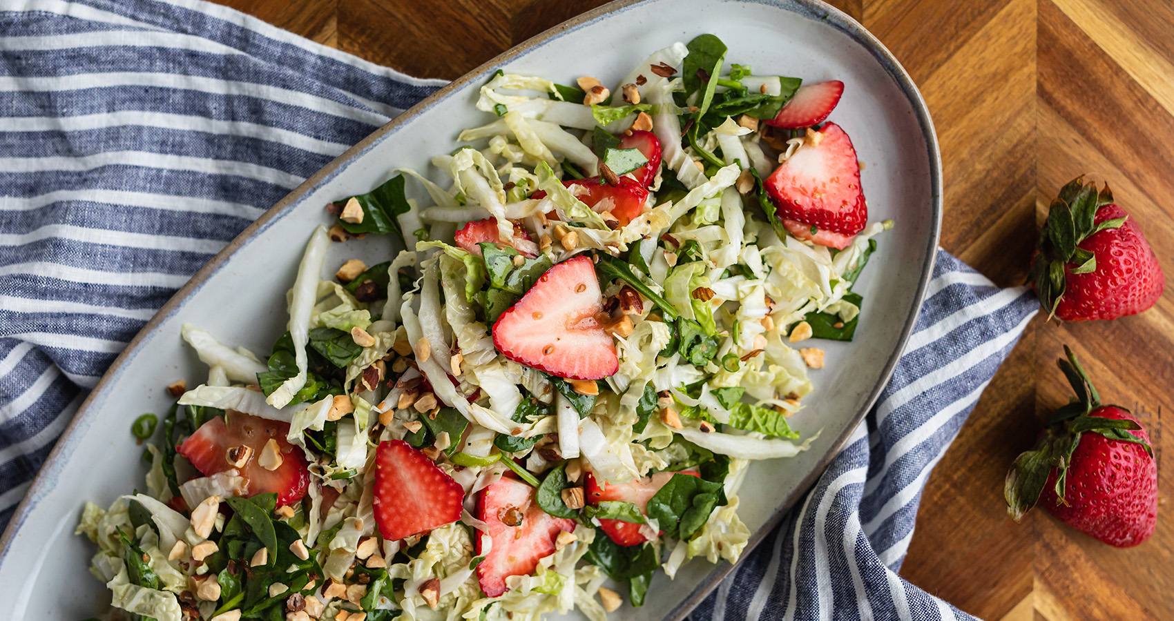 Asian-Style Strawberry Slaw
