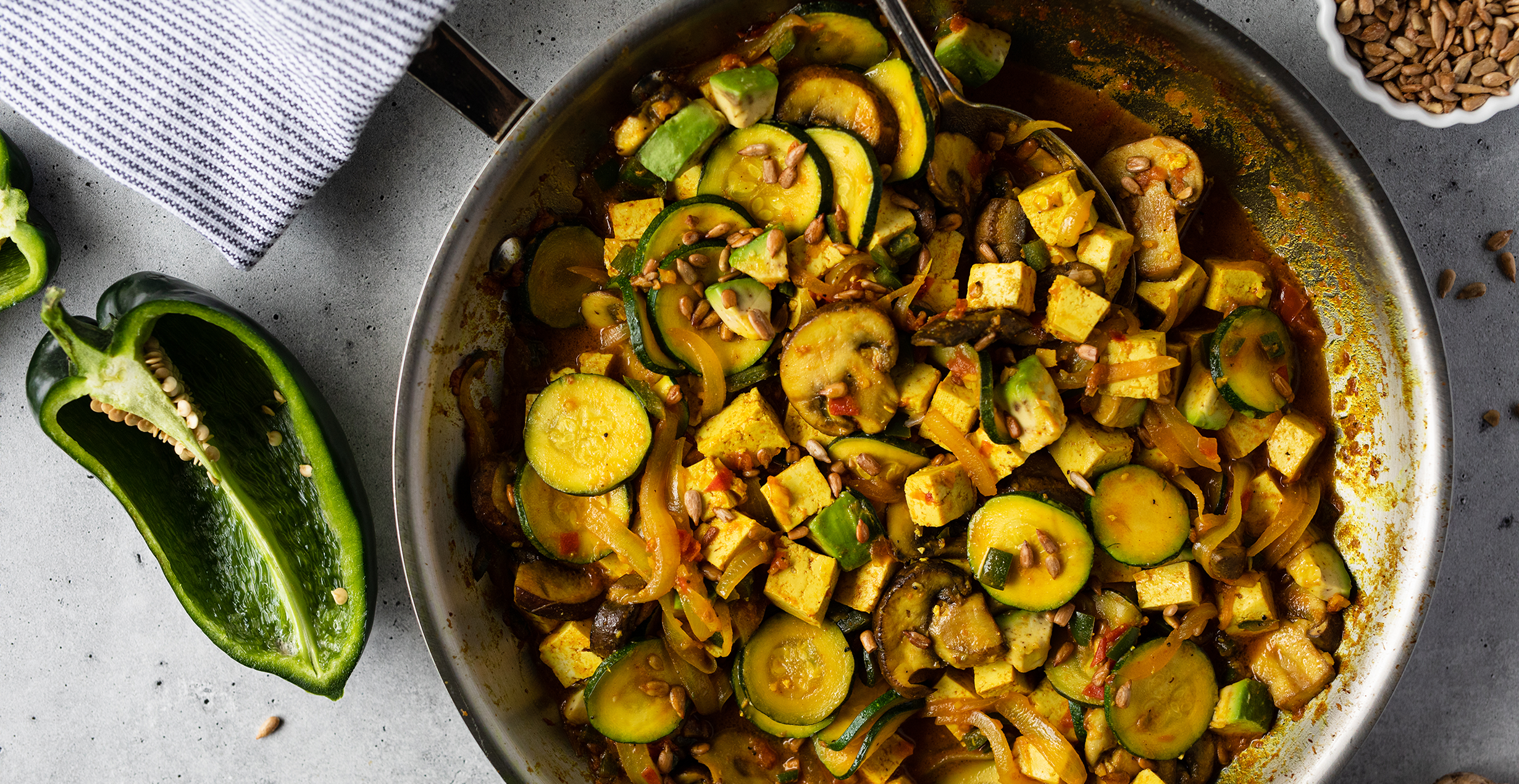 Vegetarian Sauté with Ginger and Turmeric
