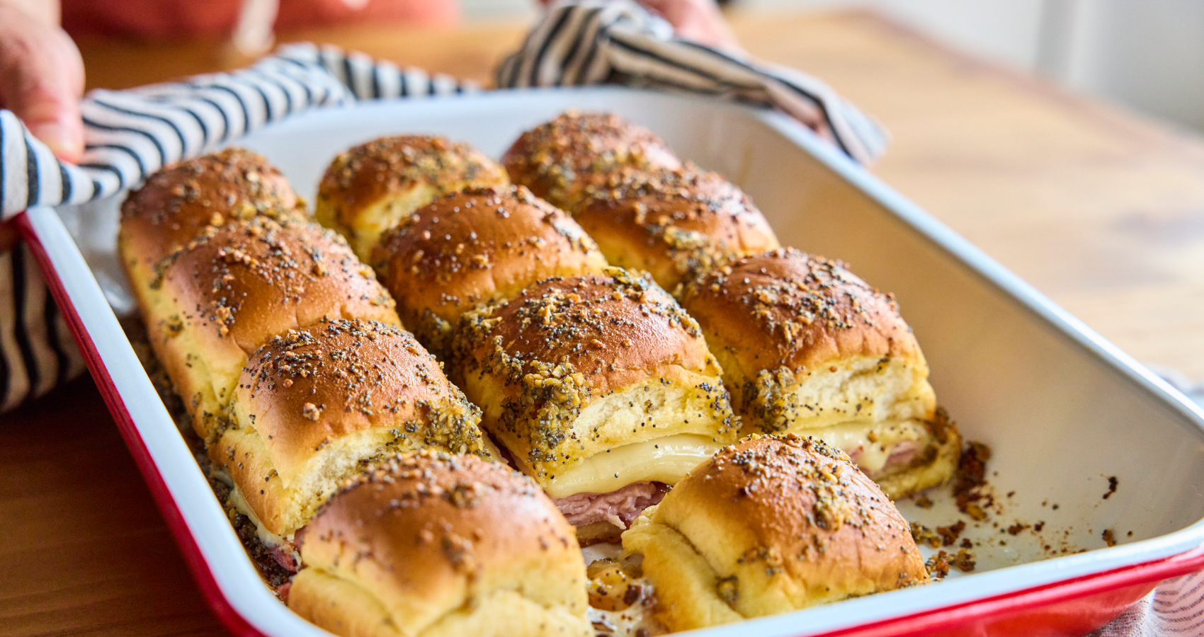 Hot Ham and Cheese Rolls