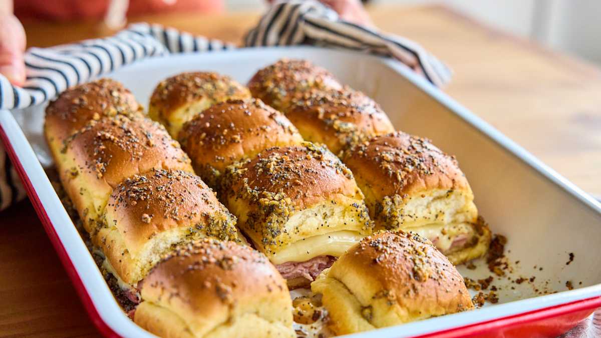 Hot Ham and Cheese Rolls Photo