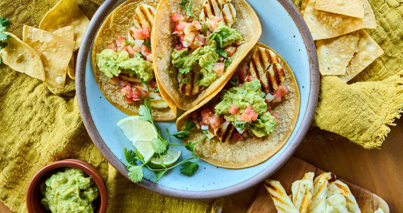 Grilled Halloumi Tacos