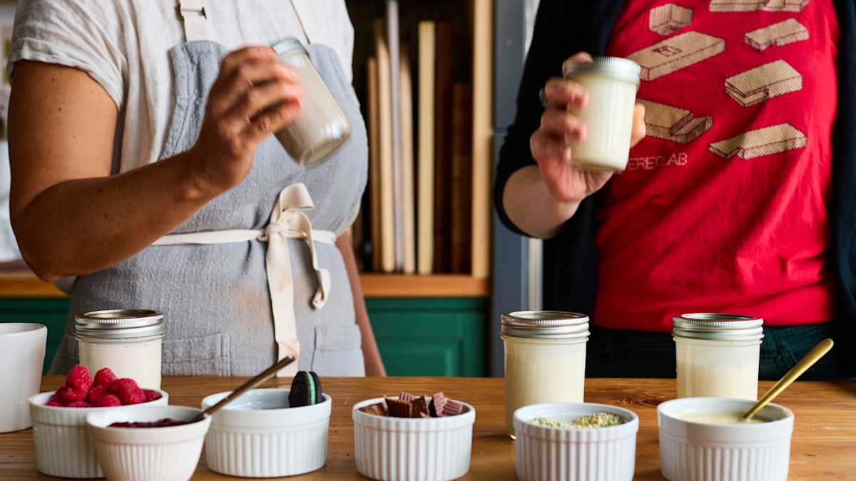 Mason Jar Ice Cream Photo