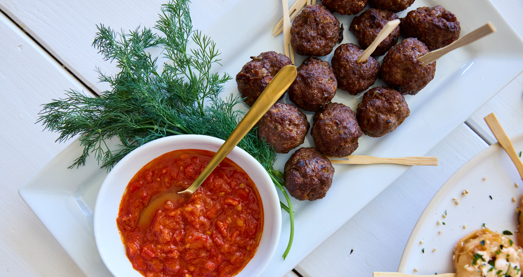 Lamb Meatballs with Harissa Sauce