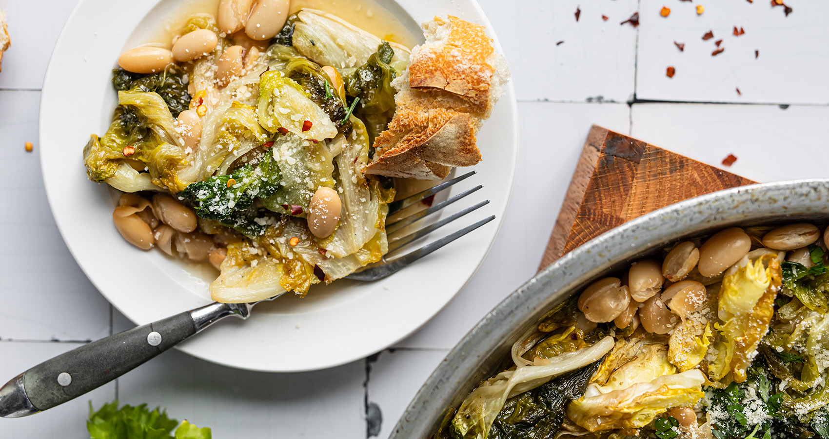 Escarole with White Beans