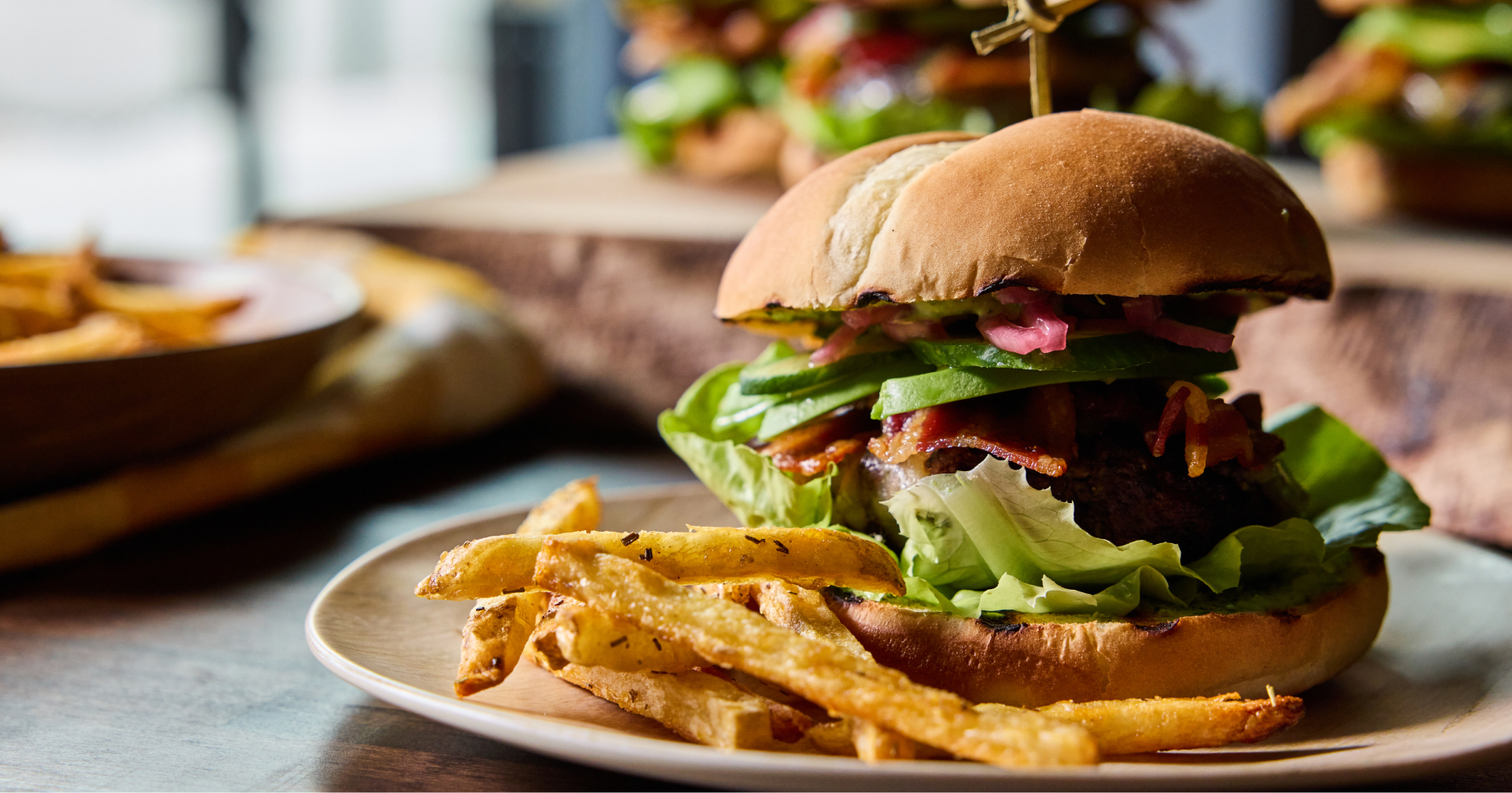 Green Goddess Bacon Avocado Burger