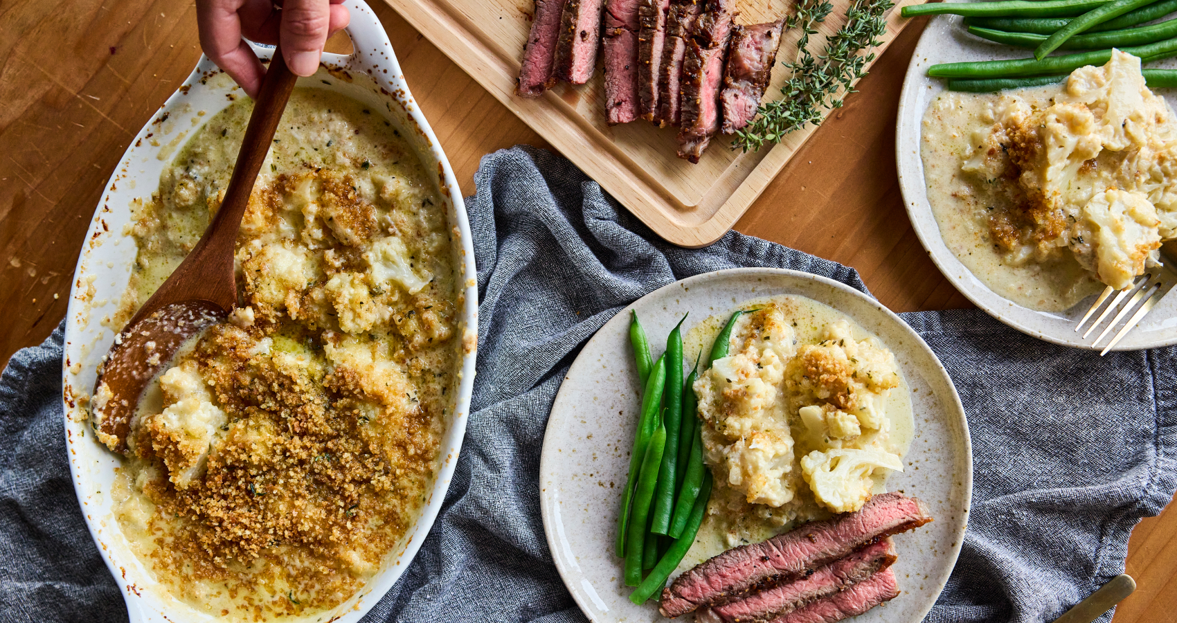 Cauliflower and Gruyère Gratin