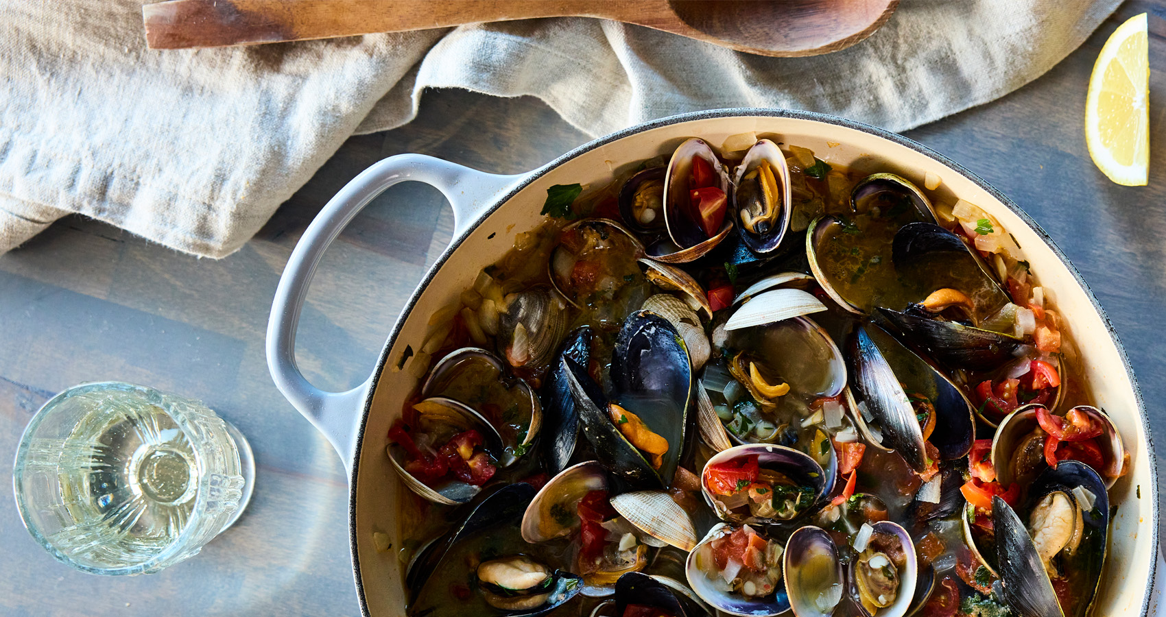 Steamed Mussels or Clams
