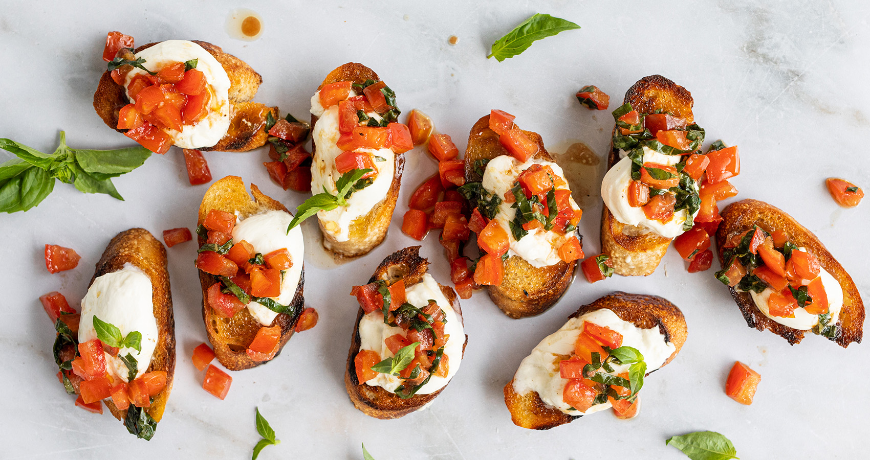 Grilled Bruschetta with Burrata