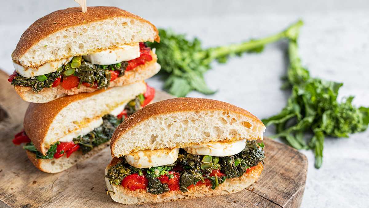 Broccoli Rabe Sub Broccoli Rabe and Mozzarella Sandwich | Town & Country Markets