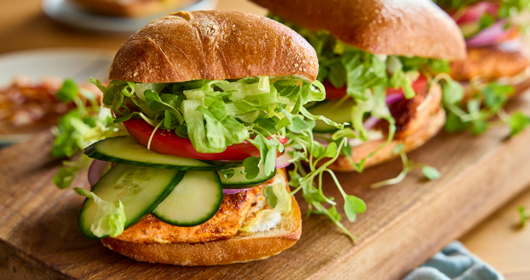 Blackened Salmon Sandwich 