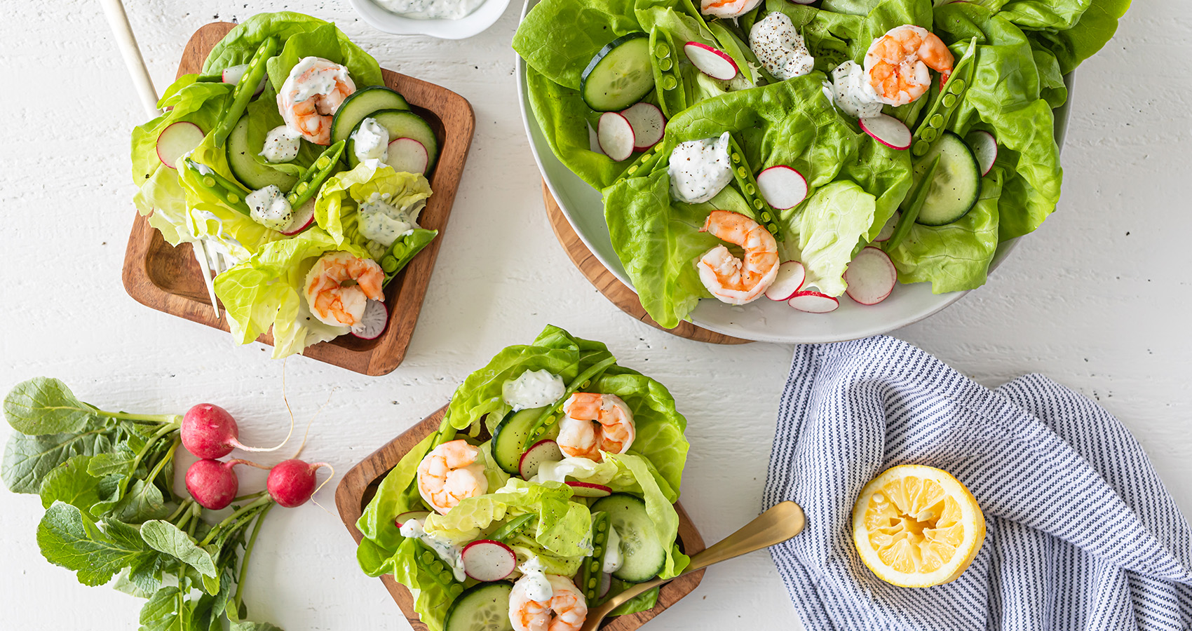 Shrimp and Pea Salad with Creamy Dill Dressing