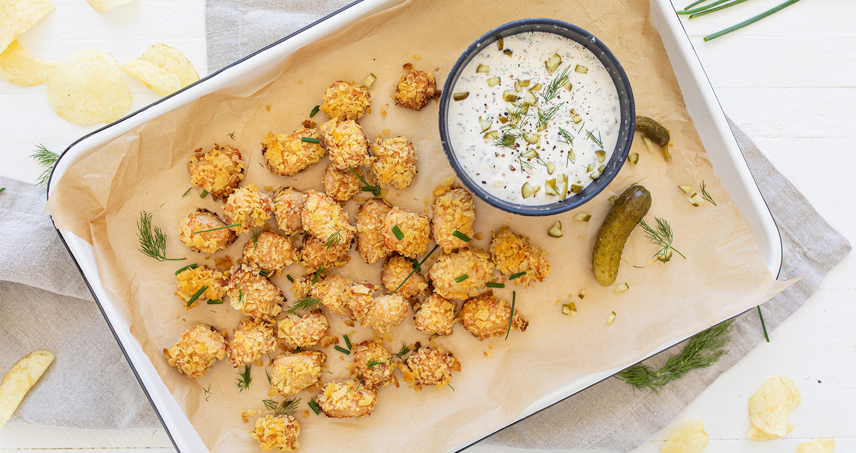 Crispy Pickled-Brined Chicken Bites